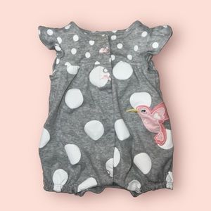 ☠️5/$20☠️ CARTERS | HUMMINGBIRD POLKA DOT SHORT SLEEVE SUMMER OUTFIT